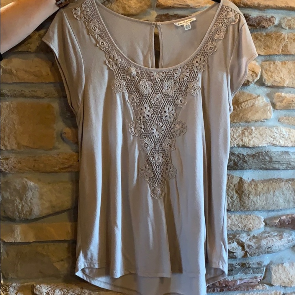 Tan blouse